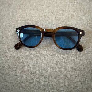 MOSCOT Lemtosh Sz 44mm Celebrity Blue Replacement Lenses Authentic (Read)